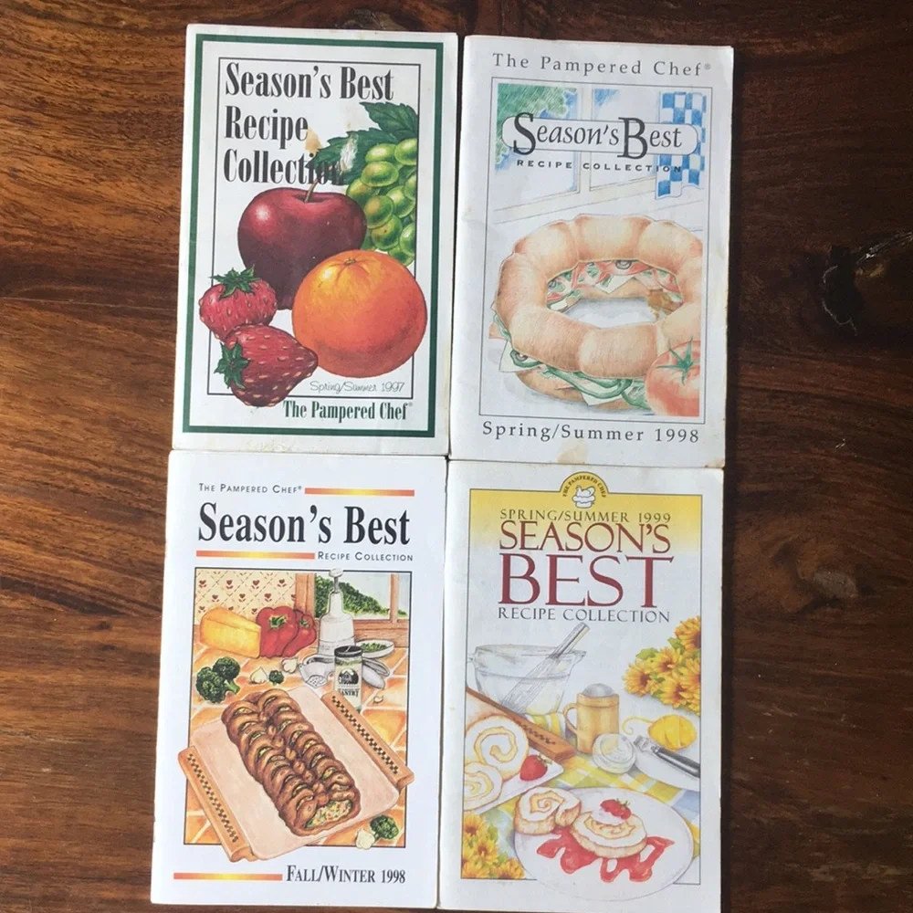 13 Pampered Chef ‘Season's Best’ + ‘Favorites’ Books Booklets 1992 - 2010